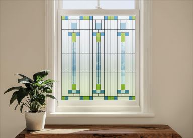 SXEG-3458-UG Midcentury Mosaic Stained Glass